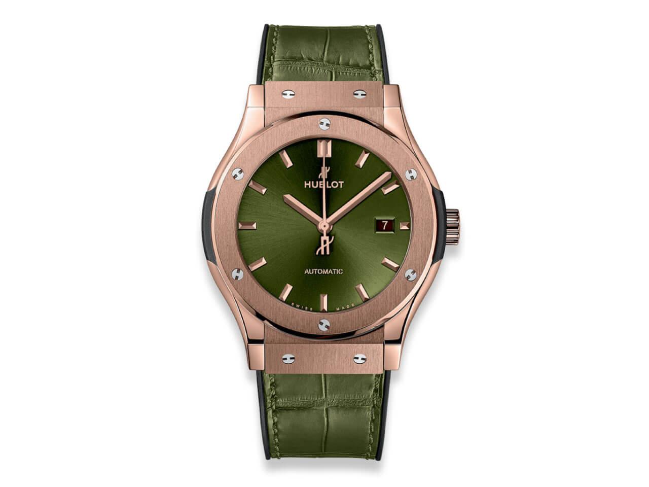 Hublot Classic Fusion Green King Gold