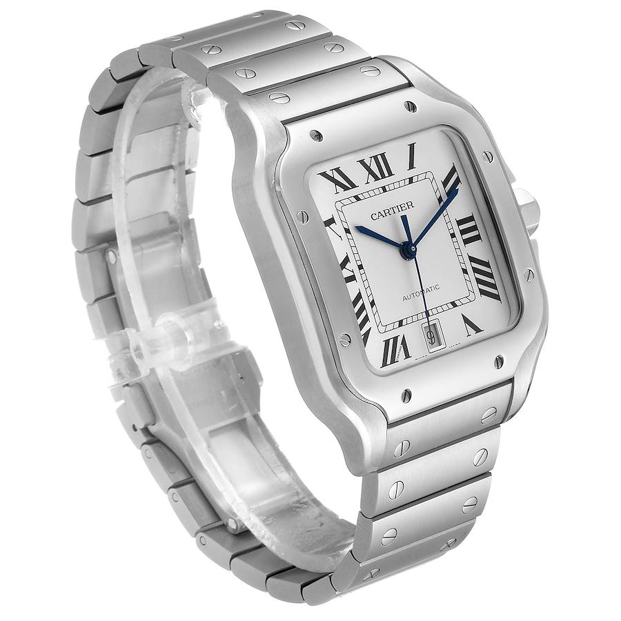 Cartier Santos White Dial Large Model